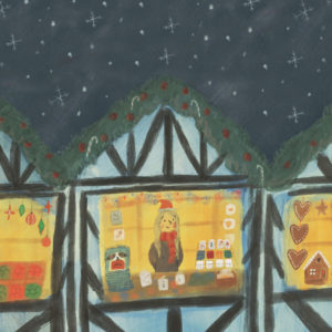 Boston Lincolnshire Christmas Market 2019 Lucy Dillamore Illustration