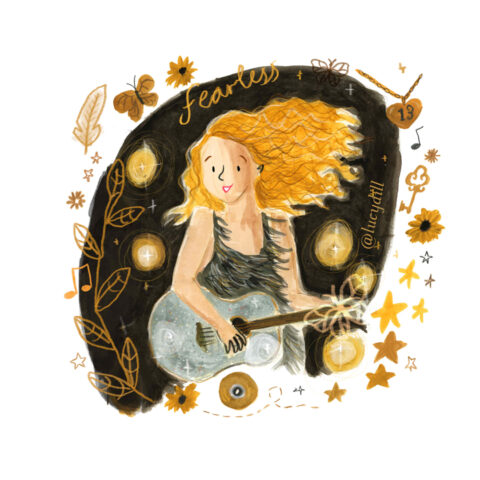 Fearless - TAYLOR SWIFT ERAS illustration by Lucy Dillamore